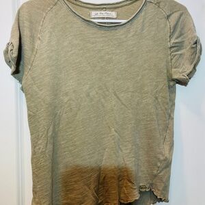 We The Free Olive Green Short Sleeve Tee